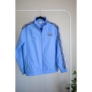 Adidas R.Y.V Taped Sleeves Track Jacket Blue SZ Large Youth